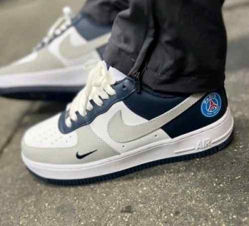 nikee airforce 1 paris saint german psg grey blue