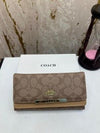 COAC_H PREMIUM LONG WALLET WITH OG BOX 2168 DARK APRICOT