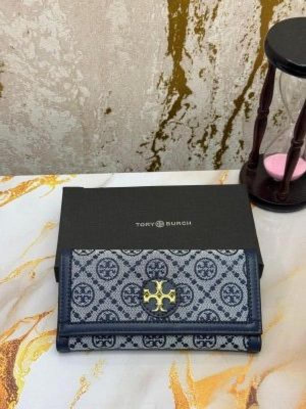 Tory_Burch_Premium_Tri-fold_Wallet_With_Original_Box_(6083-1_Blue)