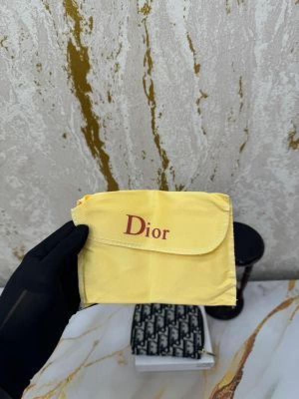 CRISTIAN DIO_R SMALL WALLET PREMIUM QUALITY WITH OG BOX DUST BAG 6067 BLACK