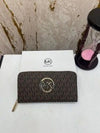 MICHAEL KOR_S PREMIUM LONG WALLET WITH OG BOX 60017 (COFFEE)