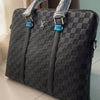 LOUI_S vuitton damier graphite leather laptop bag with lv logo top-handle with strap (lyg1967-5)