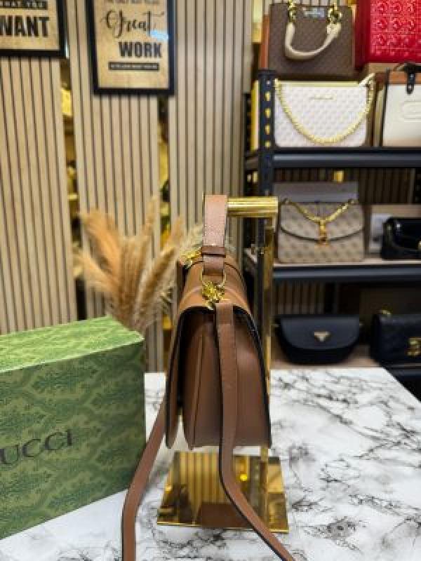 Gucc_i Blondie Top Handle Bag With Box (Brown-6189)