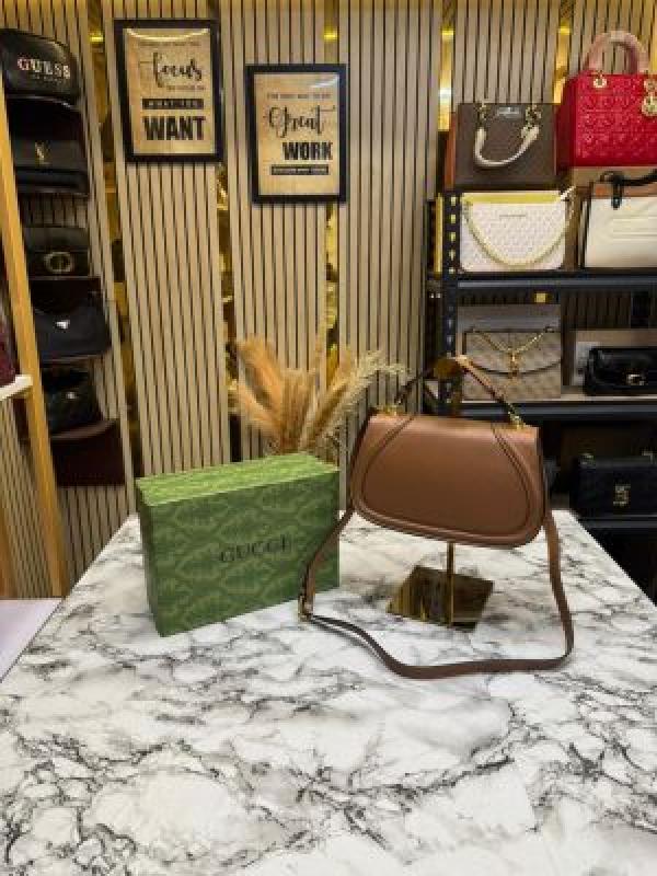 Gucc_i Blondie Top Handle Bag With Box (Brown-6189)