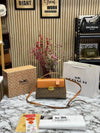 COAC_H ELIZA TOP HANDLE SLING WITH OG BOX AND DUST BAG WITH CARRY BAG (BROWN)