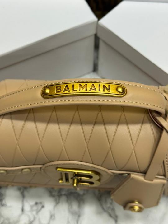 Balmai_n B-Buzz Quilted Top Handle Crossbody Bag With Box And Dust Bag (Khaki)