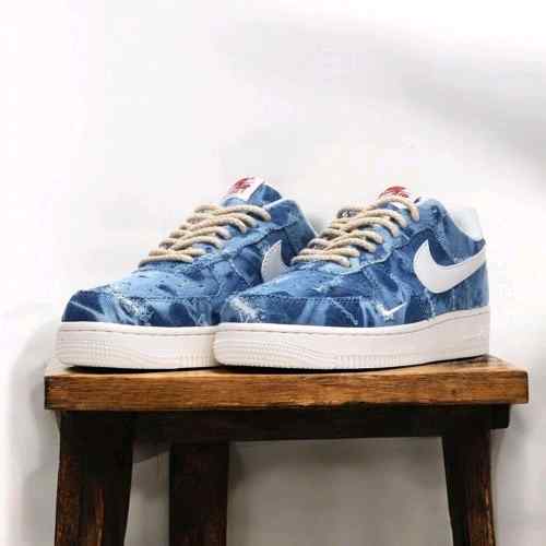 nikee airforce 1 denim blue