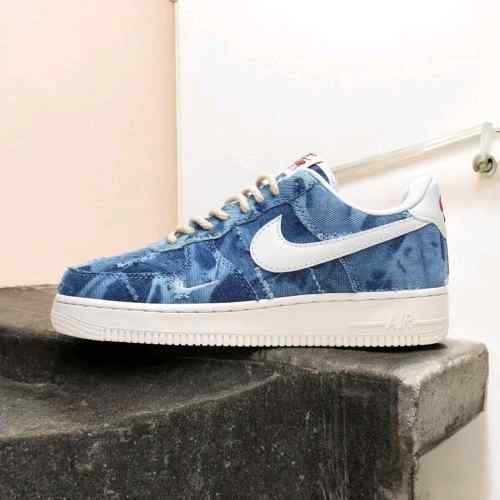 nikee airforce 1 denim blue