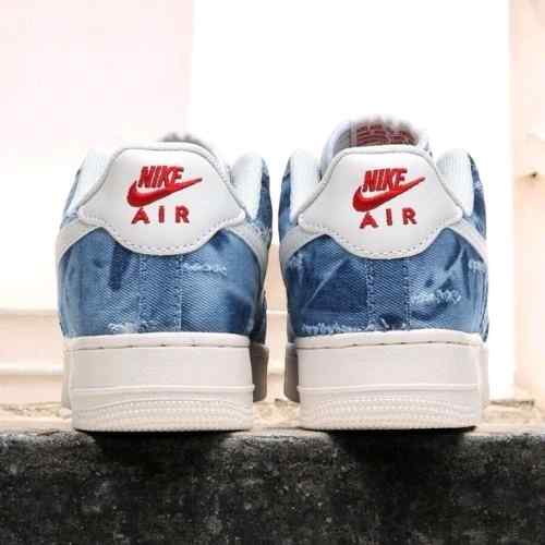 nikee airforce 1 denim blue