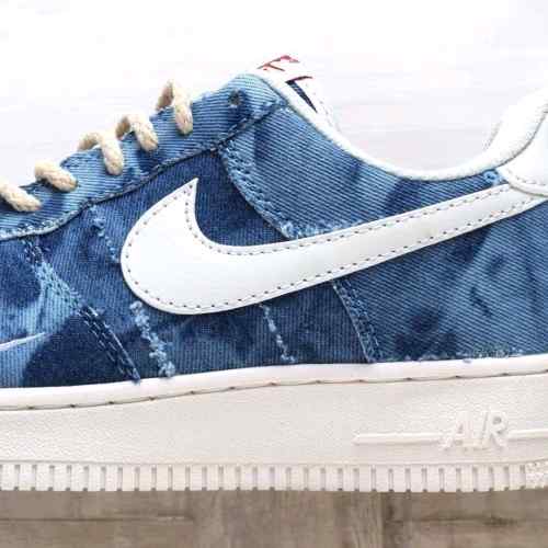 nikee airforce 1 denim blue