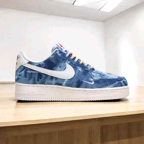 nikee airforce 1 denim blue