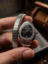 JUST CAVALLI SNAKE WATCH SINGLE RING ANALOGE WATCH SILVER BLACK 198