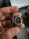 JUST CAVALLI SNAKE WATCH SINGLE RING ANALOGE WATCH TT GOLD BLACK 203