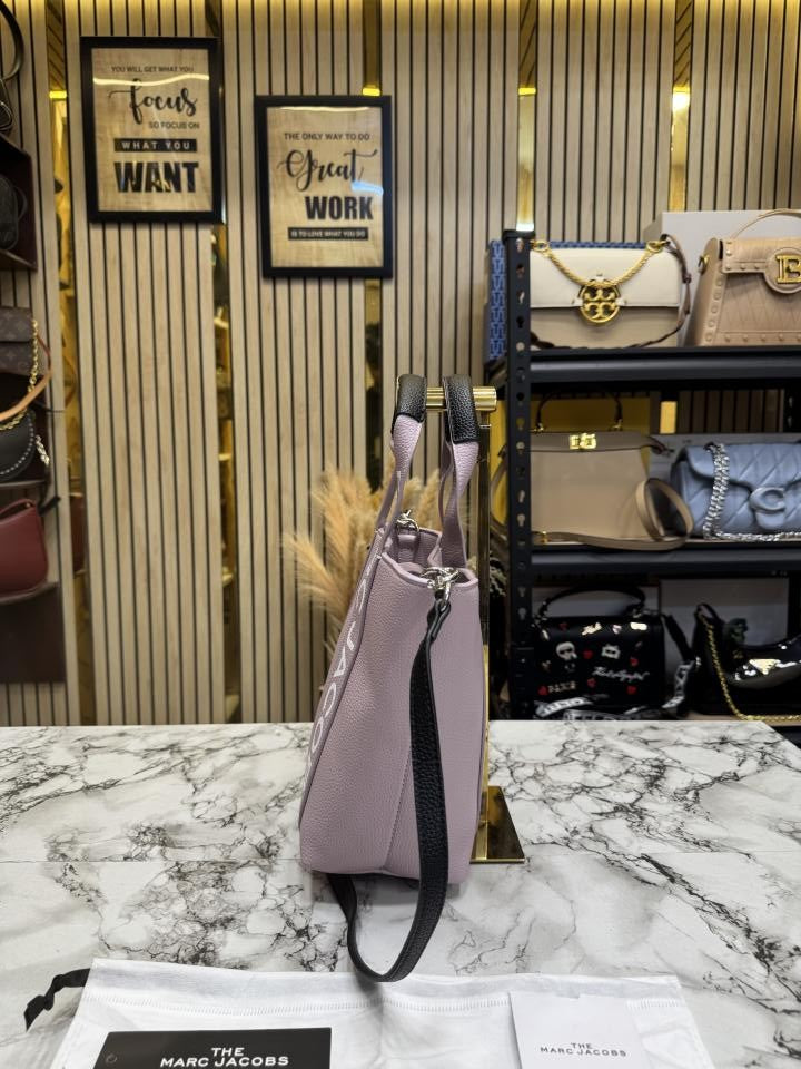 Marc Jacobs Wisteria Small Leather Tote Bag With Dust Bag (purple)