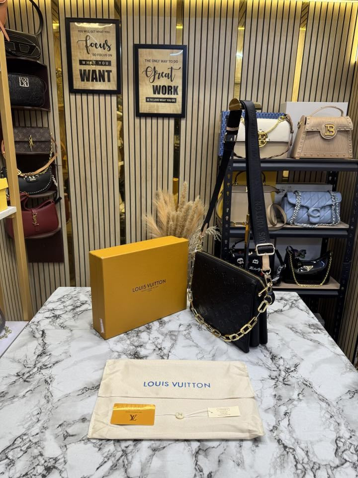 Loui_s Vuitton Coussin PM Bag Premium Quality With Box And Dust Bag (Black) (47545)