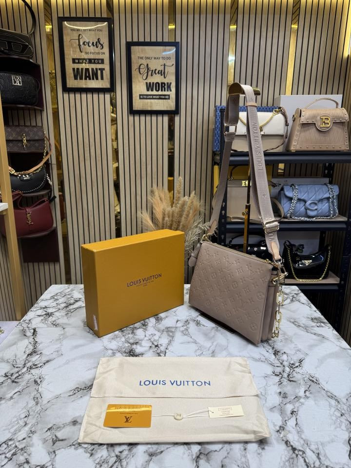 Loui_s Vuitton Coussin PM Bag Premium Quality With Box And Dust Bag (khaki) (47545)