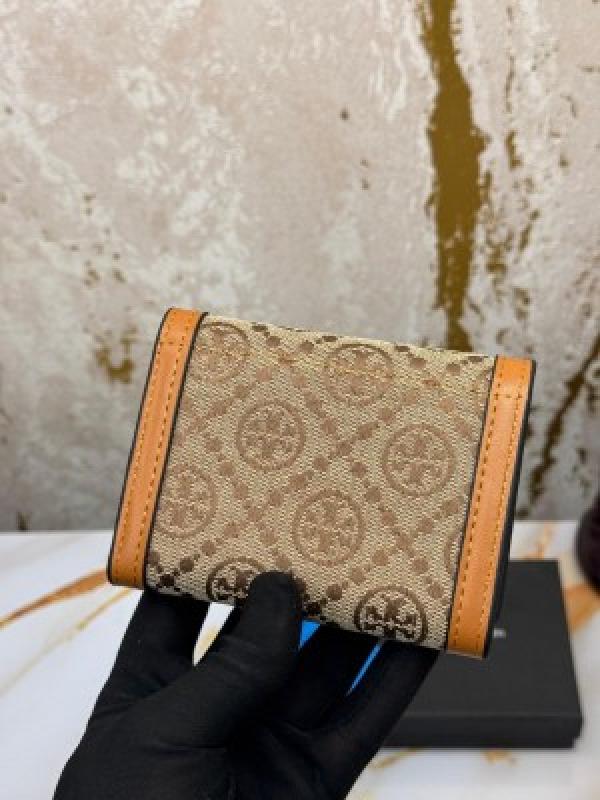 Tory_Burch_Premium_Tri-fold_Wallet_With_Original_Box_(6083-2_Caramel)