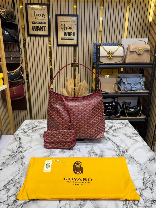 Goyar_d Bomene PM Hobo Bag With Dust Bag (2269-Maroon)