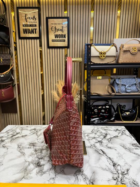 Goyar_d Bomene PM Hobo Bag With Dust Bag (2269-Maroon)