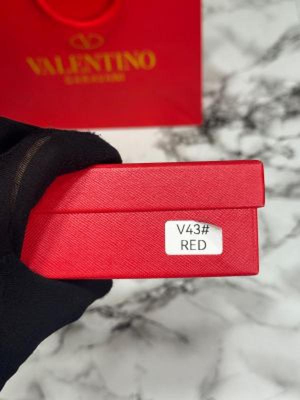Valentin_o garavani V-logo crystal leather belt with box and dust bag including carry bag (V43-Red)