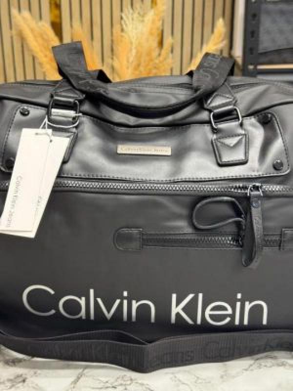 Calvin_Klein Premium Quality Travel Duffle Bag (C0880-Black)