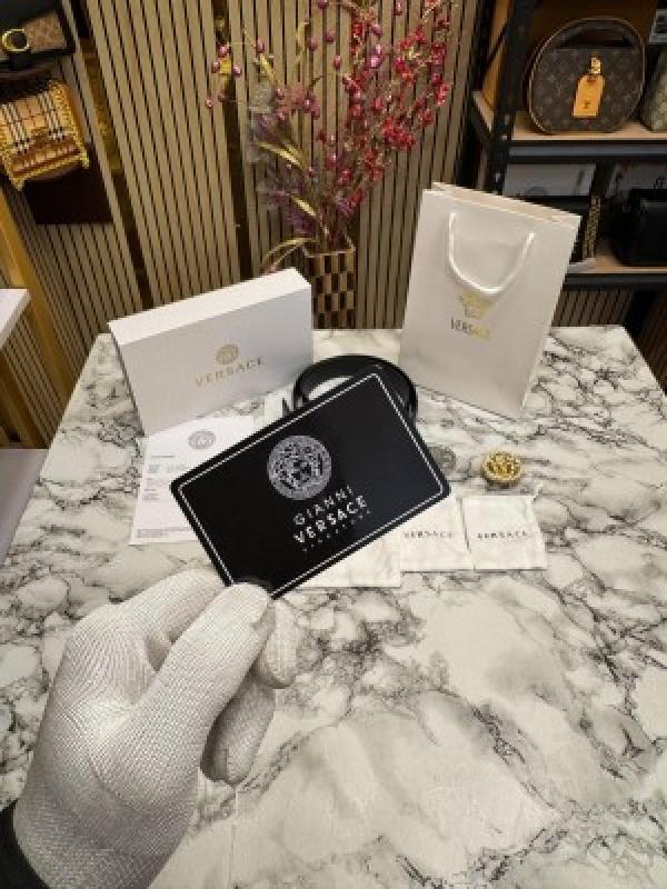 VERSACE BELT COMBO PREMIUM QUALITY WITH OG BOX DUST BAG CARRY BAG VE NO 2