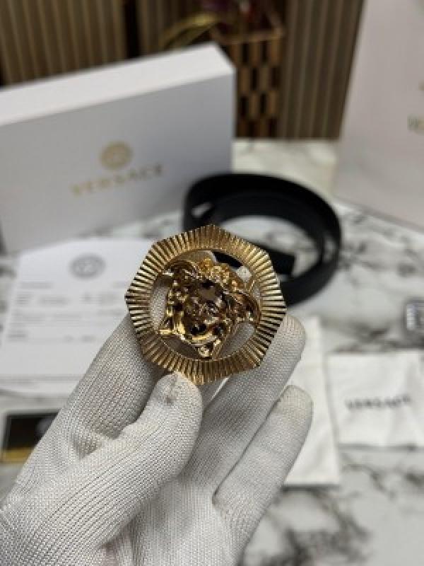 VERSACE BELT COMBO PREMIUM QUALITY WITH OG BOX DUST BAG CARRY BAG VE NO 3