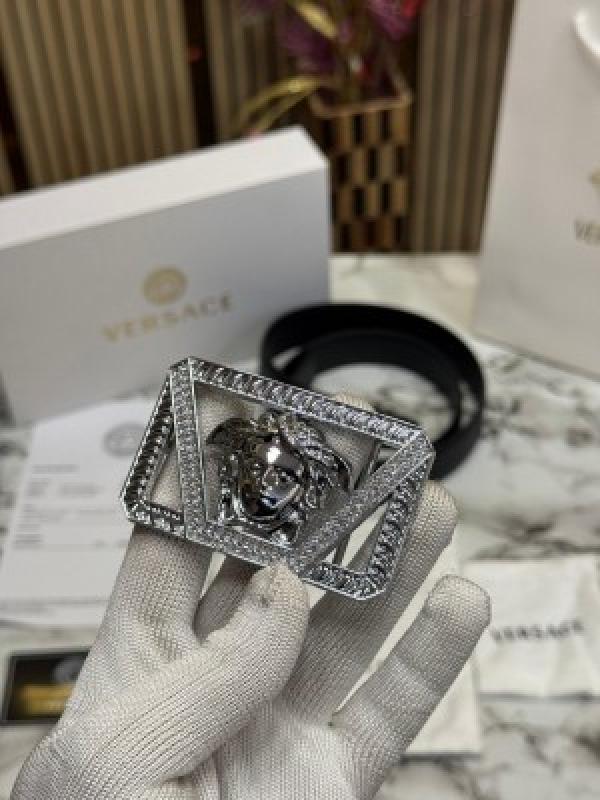 VERSACE BELT COMBO PREMIUM QUALITY WITH OG BOX DUST BAG CARRY BAG VE NO 3