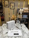 Marc Jacobs The groove Mini Dome Satchel Bag With Logo Strap Includes Box And Dust Bag (White)
