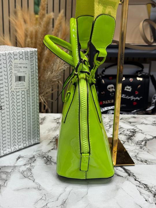 Marc Jacobs The groove Mini Dome Satchel Bag With Logo Strap Includes Box And Dust Bag (Green)