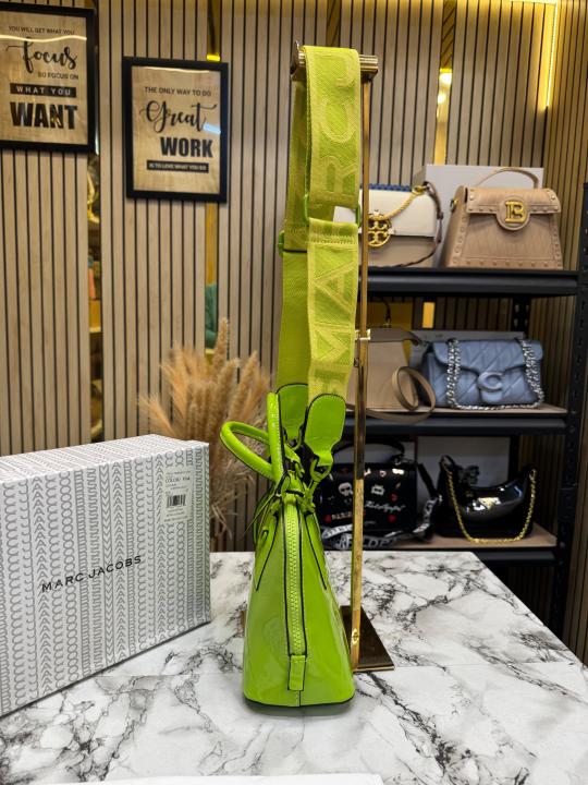 Marc Jacobs The groove Mini Dome Satchel Bag With Logo Strap Includes Box And Dust Bag (Green)