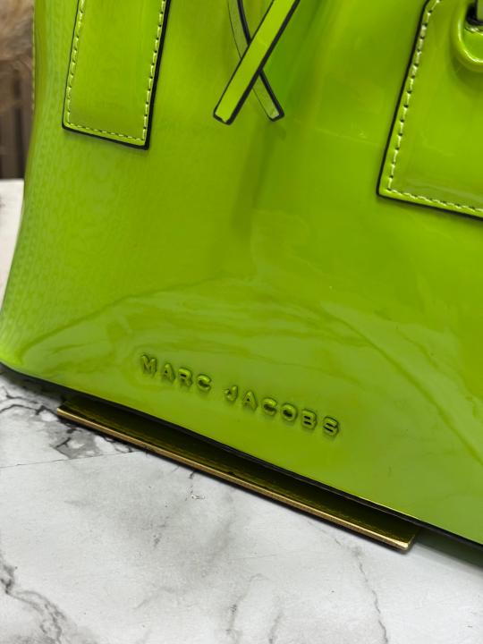Marc Jacobs The groove Mini Dome Satchel Bag With Logo Strap Includes Box And Dust Bag (Green)