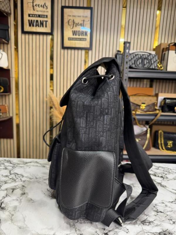 Christian_Dior_Saddle_Oblique_BackPack_With_Dust_Bag_(Full_Black)