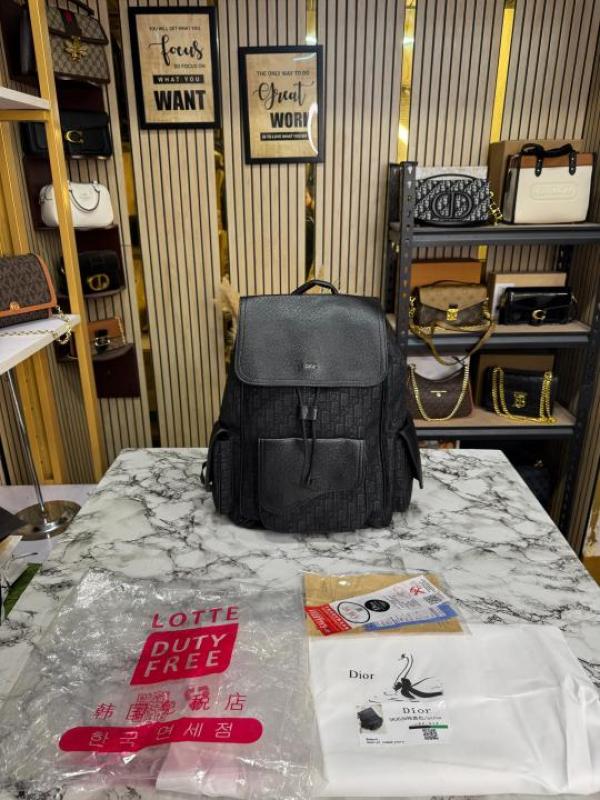 Christian_Dior_Saddle_Oblique_BackPack_With_Dust_Bag_(Full_Black)