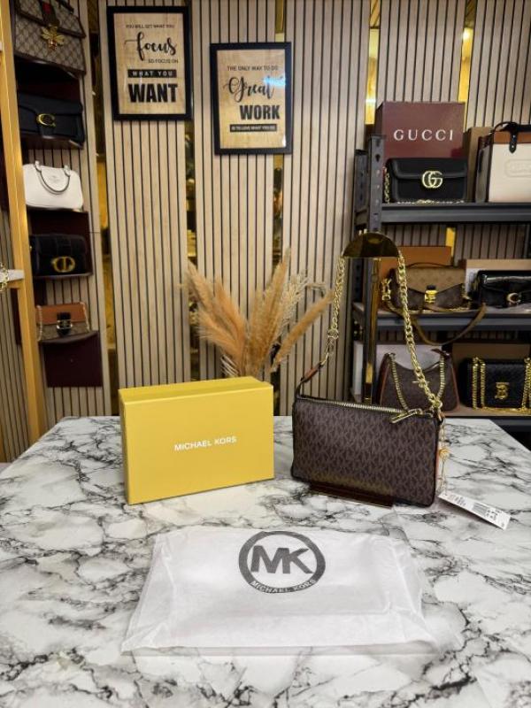 Michael_Kors Jet Set Shoulder Bag With Box And Dust Bag (Brown)