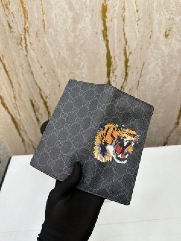 GUCC_I TIGER LONG WALLET WITH OG BOX AND DUST BAG AND CARD (BLACK) S09