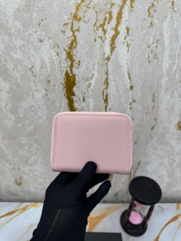 Gucc_i GG Soho Premium Zipper Wallet With Box And Dust Bag (Peonia Pink-6065)