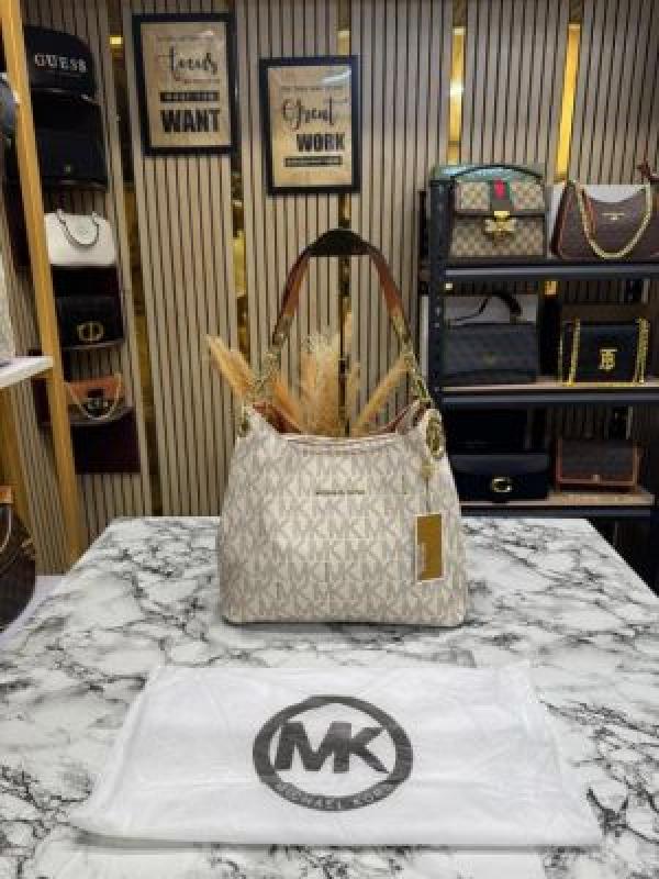 Michael_Kors Fulton Handbag With Dust Bag (Beige)