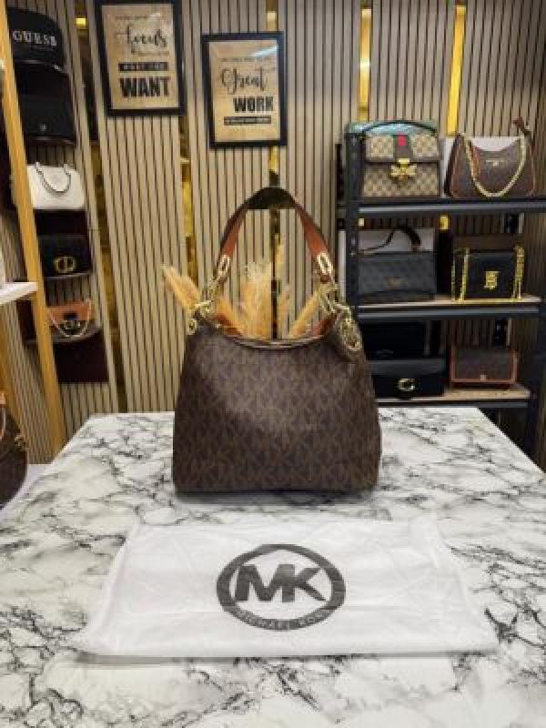 Michael_Kors Fulton Handbag With Dust Bag (Brown)