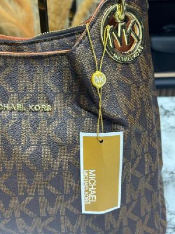 Michael_Kors Fulton Handbag With Dust Bag (Brown)