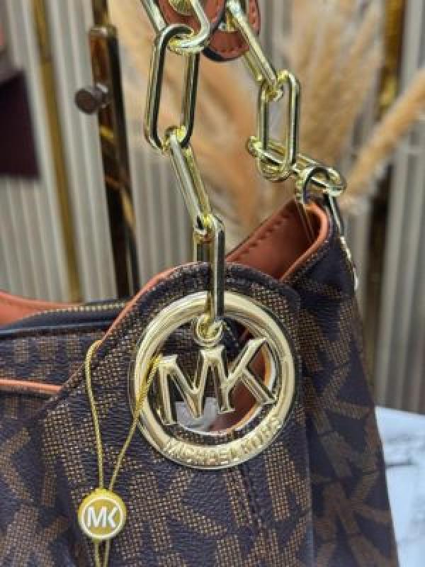 Michael_Kors Fulton Handbag With Dust Bag (Brown)
