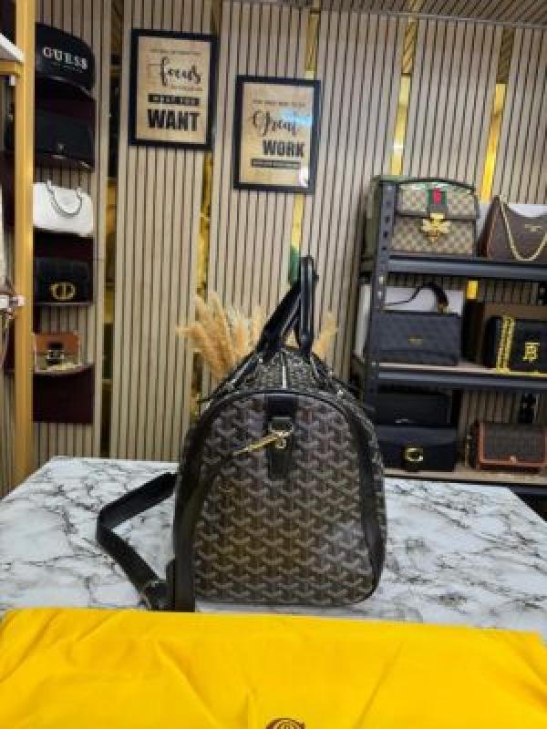 Goyar_d boston premium quality travel duffle bag with dust bag (2533-Black)