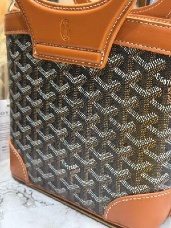 Goyar_d Anjou Mini Beluga Tote Bag With Box And Dust Bag (Brown-2531)