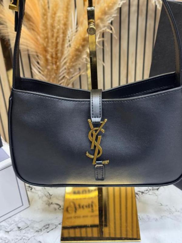 Yves Saint Laurent Hobo Shoulder Bag Premium Quality With Double Og Box And Dust Bag Including Carry Bag (Black-6572)