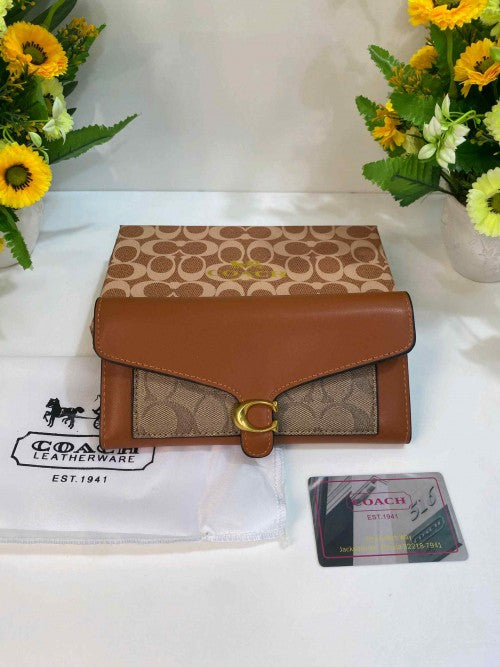 COACH_TABBY THREE FOLD PREMIUM WOMENS  WALLET WID OG BOX ETC 407