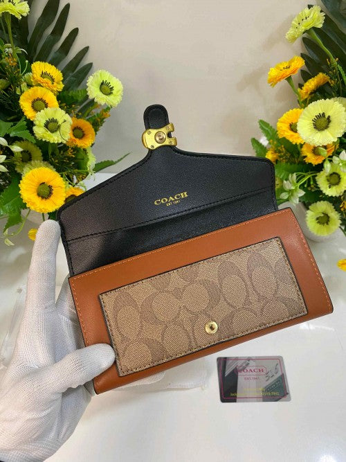 COACH_TABBY THREE FOLD PREMIUM WOMENS  WALLET WID OG BOX ETC 407