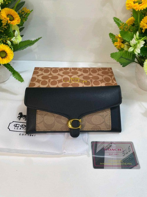 COACH_TABBY THREE FOLD PREMIUM WOMENS  WALLET WID OG BOX ETC 408