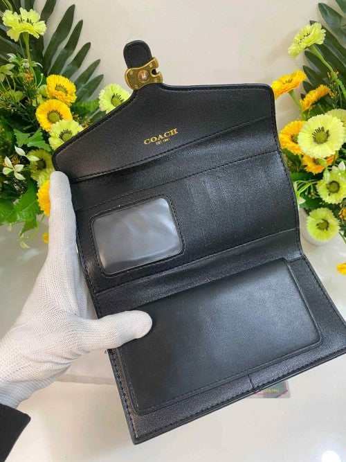 COACH_TABBY THREE FOLD PREMIUM WOMENS  WALLET WID OG BOX ETC 408