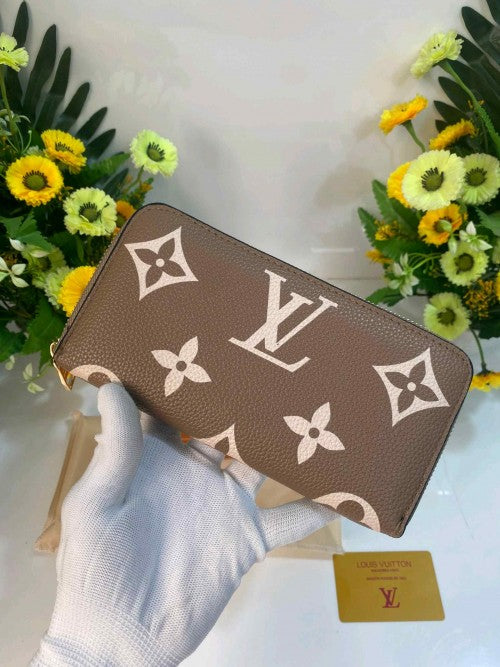 LOUIS_VUITTON_BICOLOUR MONOGRAM ZIPPER PREMIUM WOMENS  WALLET WID OG BOX ETC 394