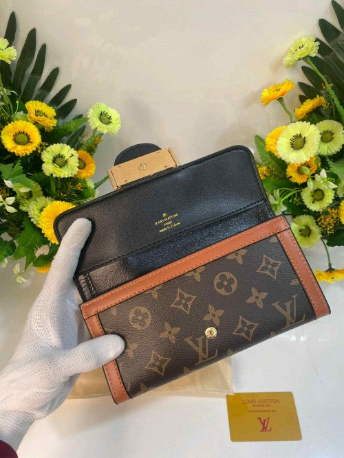 LOUIS_VUITTON_DAUPHINE MONOGRAM CANVAS  WALLET PREMIUM WOMENS  WALLET WID OG BOX ETC 395